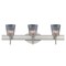Besa Lighting Nico 4 Vanity, Clear Stone, Satin Nickel Finish, 3x5W LED 3SW-512500-LED-SN - alternate 1